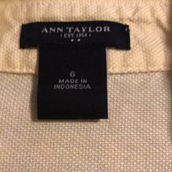 Ann Taylor yellow button-up work shirt - Picture 5 of 5